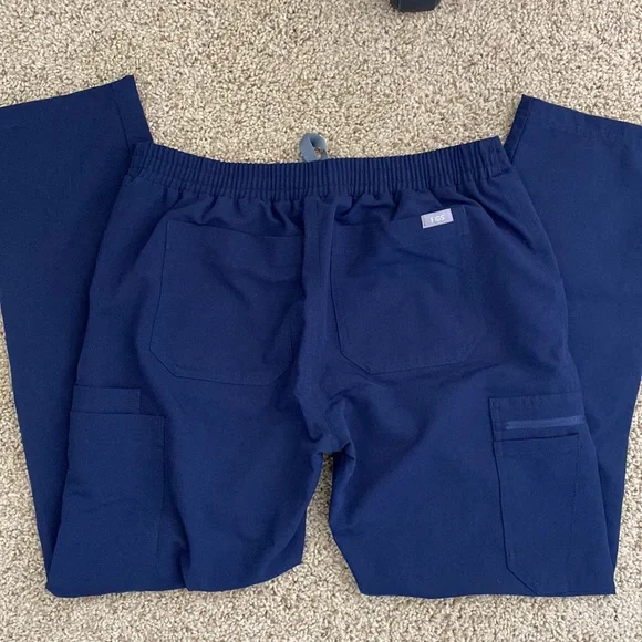 Fig navy blue straight leg scrub pants - Picture 3 of 3